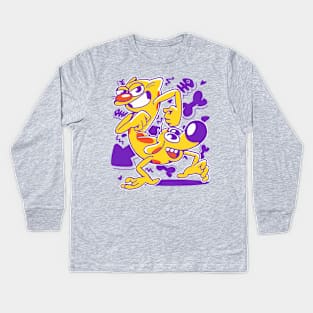 A woof and a Purr Kids Long Sleeve T-Shirt